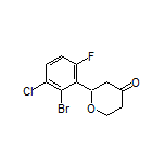 2-(2-Bromo-3-chloro-6-fluorophenyl)dihydro-2H-pyran-4(3H)-one