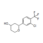 2-[3-Chloro-4-(trifluoromethyl)phenyl]tetrahydro-2H-pyran-4-ol