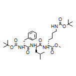 Methyl (2R)-2-[(2R)-2-[(2R)-2-(Boc-amino)-3-phenylpropanoylamino]-4-methylpentanoylamino]-6-(Boc-amino)hexanoate