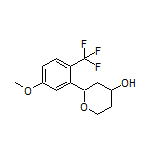 2-[5-Methoxy-2-(trifluoromethyl)phenyl]tetrahydro-2H-pyran-4-ol