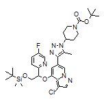 6-[1-(1-Boc-piperidin-4-yl)-5-methyl-1H-1,2,3-triazol-4-yl]-4-[2-[(tert-butyldimethylsilyl)oxy]-1-(5-fluoropyridin-2-yl)ethoxy]-3-chloropyrazolo[1,5-a]pyridine