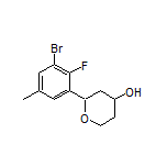 2-(3-Bromo-2-fluoro-5-methylphenyl)tetrahydro-2H-pyran-4-ol