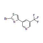 2-Bromo-4-[5-(trifluoromethyl)pyridin-3-yl]thiazole