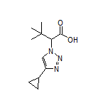 2-(4-Cyclopropyl-1H-1,2,3-triazol-1-yl)-3,3-dimethylbutanoic Acid