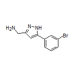 5-(3-Bromophenyl)-1H-pyrazole-3-methanamine