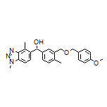 (1,4-Dimethyl-1H-benzo[d][1,2,3]triazol-5-yl)[3-[[(4-methoxybenzyl)oxy]methyl]-4-methylphenyl]methanol