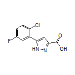 5-(2-Chloro-5-fluorophenyl)-1H-pyrazole-3-carboxylic Acid