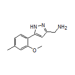 5-(2-Methoxy-4-methylphenyl)-1H-pyrazole-3-methanamine