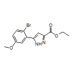 Ethyl 5-(2-Bromo-5-methoxyphenyl)-1H-pyrazole-3-carboxylate