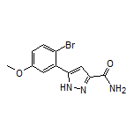 5-(2-Bromo-5-methoxyphenyl)-1H-pyrazole-3-carboxamide