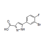 5-(3-Bromo-4-fluorophenyl)-1H-pyrazole-3-carboxylic Acid