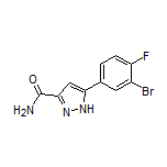 5-(3-Bromo-4-fluorophenyl)-1H-pyrazole-3-carboxamide