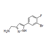 5-(3-Bromo-4-fluorophenyl)-1H-pyrazole-3-methanamine