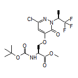 Methyl (S)-2-(Boc-amino)-3-[[6-chloro-3-oxo-2-[(S)-1,1,1-trifluoro-2-propyl]-2,3-dihydropyridazin-4-yl]oxy]propanoate