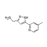 5-(4-Methylpyridin-2-yl)-1H-pyrazole-3-methanamine