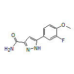 5-(3-Fluoro-4-methoxyphenyl)-1H-pyrazole-3-carboxamide