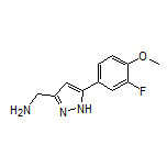 5-(3-Fluoro-4-methoxyphenyl)-1H-pyrazole-3-methanamine