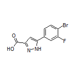 5-(4-Bromo-3-fluorophenyl)-1H-pyrazole-3-carboxylic Acid