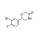 6-(3-Bromo-4-fluorophenyl)morpholin-3-one