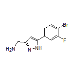 5-(4-Bromo-3-fluorophenyl)-1H-pyrazole-3-methanamine