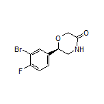 (R)-6-(3-Bromo-4-fluorophenyl)morpholin-3-one