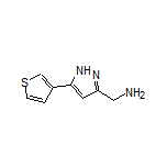 5-(Thiophen-3-yl)-1H-pyrazole-3-methanamine