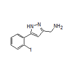 5-(2-Iodophenyl)-1H-pyrazole-3-methanamine