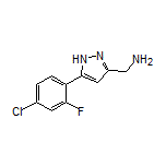 5-(4-Chloro-2-fluorophenyl)-1H-pyrazole-3-methanamine