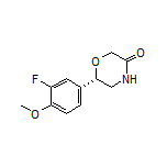 (S)-6-(3-Fluoro-4-methoxyphenyl)morpholin-3-one