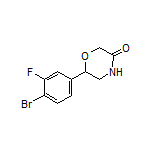 6-(4-Bromo-3-fluorophenyl)morpholin-3-one