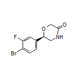 (R)-6-(4-Bromo-3-fluorophenyl)morpholin-3-one