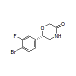 (S)-6-(4-Bromo-3-fluorophenyl)morpholin-3-one