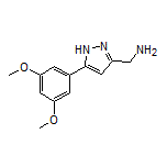5-(3,5-Dimethoxyphenyl)-1H-pyrazole-3-methanamine