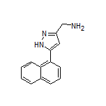 5-(Naphthalen-1-yl)-1H-pyrazole-3-methanamine