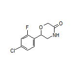 6-(4-Chloro-2-fluorophenyl)morpholin-3-one