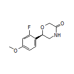 (R)-6-(2-Fluoro-4-methoxyphenyl)morpholin-3-one