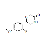 (S)-6-(2-Fluoro-4-methoxyphenyl)morpholin-3-one