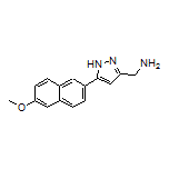 5-(6-Methoxynaphthalen-2-yl)-1H-pyrazole-3-methanamine