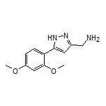 5-(2,4-Dimethoxyphenyl)-1H-pyrazole-3-methanamine