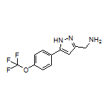 5-[4-(Trifluoromethoxy)phenyl]-1H-pyrazole-3-methanamine