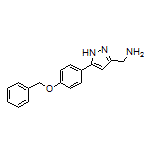 5-[4-(Benzyloxy)phenyl]-1H-pyrazole-3-methanamine