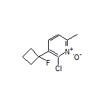 2-Chloro-3-(1-fluorocyclobutyl)-6-methylpyridine 1-Oxide