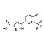 Methyl 5-[4-Fluoro-3-(trifluoromethyl)phenyl]-1H-pyrazole-3-carboxylate