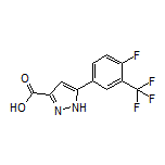 5-[4-Fluoro-3-(trifluoromethyl)phenyl]-1H-pyrazole-3-carboxylic Acid