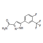5-[4-Fluoro-3-(trifluoromethyl)phenyl]-1H-pyrazole-3-carboxamide