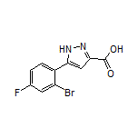 5-(2-Bromo-4-fluorophenyl)-1H-pyrazole-3-carboxylic Acid