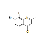 7-Bromo-4-chloro-8-fluoro-2-methylquinoline