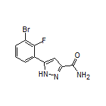 5-(3-Bromo-2-fluorophenyl)-1H-pyrazole-3-carboxamide