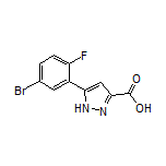 5-(5-Bromo-2-fluorophenyl)-1H-pyrazole-3-carboxylic Acid