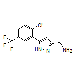 5-[2-Chloro-5-(trifluoromethyl)phenyl]-1H-pyrazole-3-methanamine